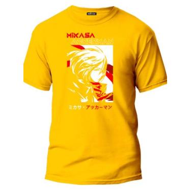 Imagem de Camiseta Attack On Titan Shingeki No Kyojin Mikasa Ackerman - Cronos G