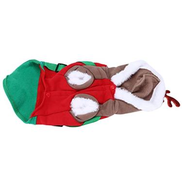 Imagem de Traje de Natal para Animais de Estimação, Resistente Ao Frio Intenso, Macio e Confortável, Tecido para Festivais de Natal, Roupas de Inverno para Animais de Estimação para Uso Diário No
