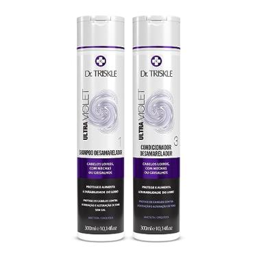 Imagem de Kit 2x1 Desamarelador Dr. Triskle Ultra Violet Shampoo + Condicionador 300ml
