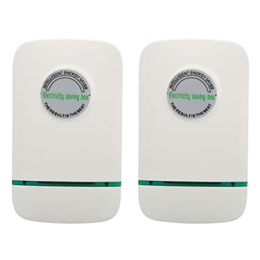 Imagem de Economizador de Energia, 2 Peças AC 90-240V, Caixa de Economia de Eletricidade Confiável e Segura, Proteção contra Surtos de Tensão Estabilizada para Loja (plugue americano)