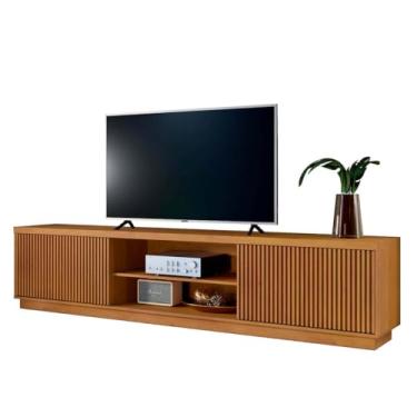 Imagem de Rack para Tv de Até 75 Polegadas Ripado 2 Portas Valencia Mavaular Naturalle