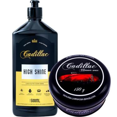 Imagem de Shampoo com Cera High Shine + Cera Limpadora Cleaner Wax 150g Cadillac