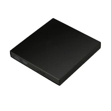 Imagem de ZEZEFUFU Unidade externa de CD DVD USB 2.0 Slim Protable externo CD DVD RW gravador gravador para laptop PC