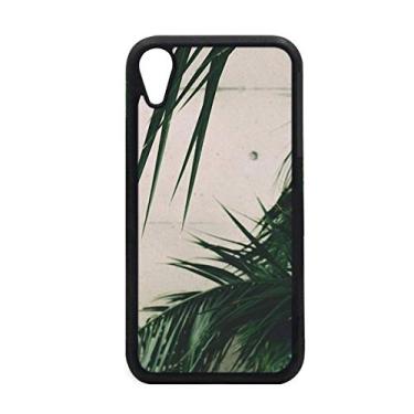 Imagem de Capa para iPhone XR Fotografia de folha com imagem de planta para proteção de telefone Apple
