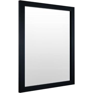 Imagem de Espelho Decorativo Para Quarto Sala Hall Lavabo 33X43 CM Imagem Nítida Usar em Penteadeira Salão de Beleza e Banheiro (Preto)