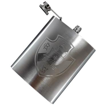 Imagem de Cantil de Bebida Portátil de Cachaça e Whisky Pitu Gin Vodka Vinho Conhaque Aperitivo Inox Personalizado 198ml 7Oz Portátil de Bolso Bebida