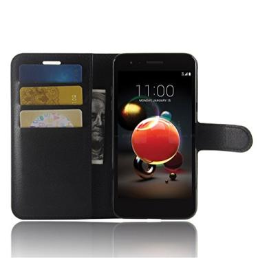 Imagem de Capa para LG X20, capa carteira flip de couro PU premium com compartimento para cartão, suporte e fecho magnético [capa interna de TPU à prova de choque] Compatível com LG X20