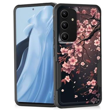 Imagem de Vobber Capa para Galaxy S24, capa protetora robusta de borracha macia de policarbonato rígido de camada dupla híbrida resistente à prova de choque para Samsung Galaxy S24 6,2 polegadas 2024, árvore de