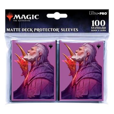 Imagem de Ultra PRO - MTG Commander Masters 100ct Standard Size Card Sleeves - Urza, Lord High Artificer Artwork, Matte Finish with ChromaFusion Technology, Protect Magic: The Gathering Cards Deck Protectors