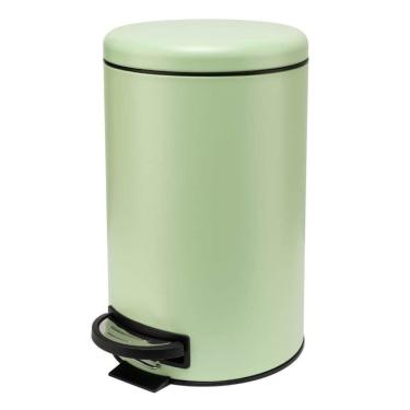 Imagem de Lixeira Redonda com Pedal Verde Menta Mollie 12 litros