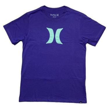 Imagem de Camiseta Juvenil Hurley HYTS010588 Icon - Roxo-Masculino