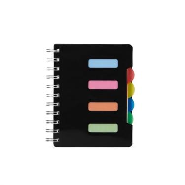 Imagem de Caderno De Anotações Pequeno com Divisórias 14 x 12 cm Bloco de notas 103 folhas