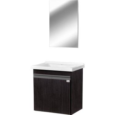 Imagem de Gabinete de Banheiro com Espelheira Kit Maceió 45cm