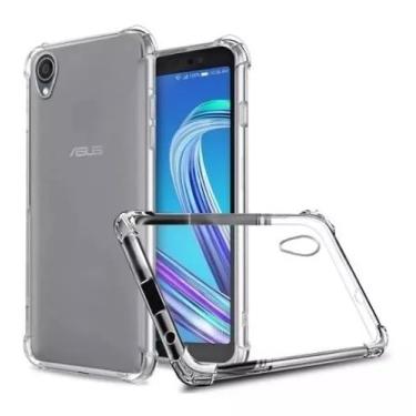 Imagem de Capa para Asus Zenfone Live ZB501KL anti-impacto TPU transparente borda reforçadas anti-choque