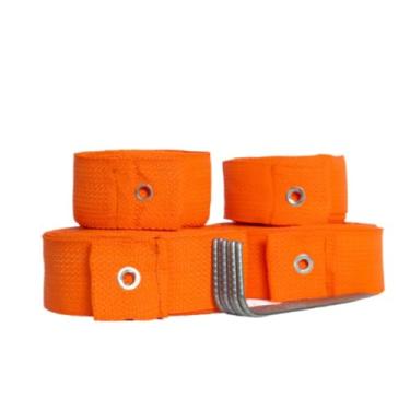 Imagem de Fita Marcação de Quadra Beach Tennis- 8x16 Laranja com Marcaçao de 3metros