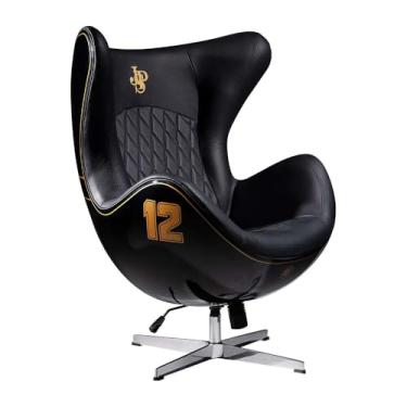 Imagem de Poltrona Decorativa Egg Chair Lotus nº 12 Preta G53 - Gran Belo