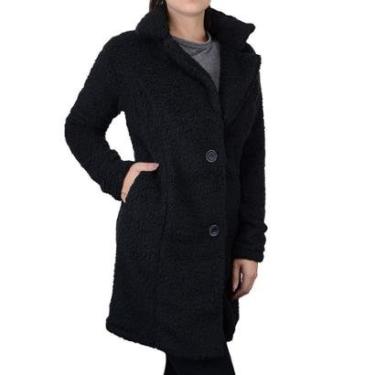 Imagem de Casaco Feminino Giraffe Teddy Preto - 32461-Feminino