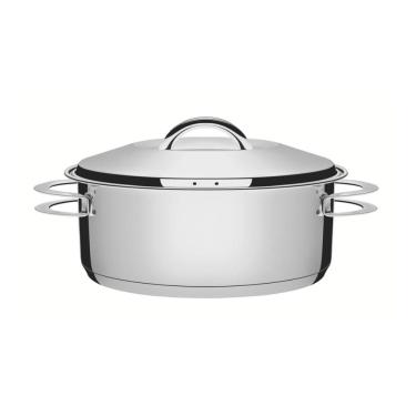 Imagem de Caçarola Solar Rasa 28 cm 7,1 L em Aço Inox Fundo Triplo Tramontina 62503/280