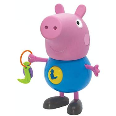 Imagem de George com Atividades- Peppa Pig, Elka, Corpo azul Corpo Azul Claro/Braço/Pernas/Cabeça Rosa/Sapatos Preto/Figuras Coloridas