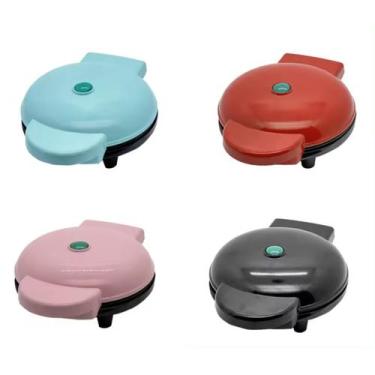 Imagem de Máquina Waffle 110v Antiaderente 5 Formas Coração 700w - MRS, Vermelho