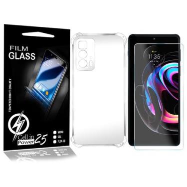 Imagem de Película Vidro + Capa COM BORDA Moto Edge 20 Pro XT2153 - Cell In Powe