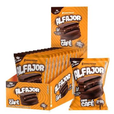 Imagem de Cx Alfajor 50g Cafe - 12un. - NEWNUTRITION, Café