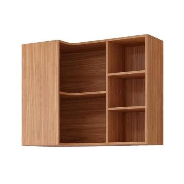 Imagem de Módulo Cozinha MGM Eloise Armário de Canto c/5 Nichos 92cm Freijo-MGM