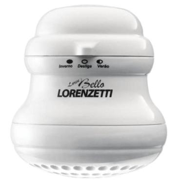 Imagem de Chuveiro Ducha Lorenbello Ultra 5500W 110V Branca Com Cano - Lorenzett