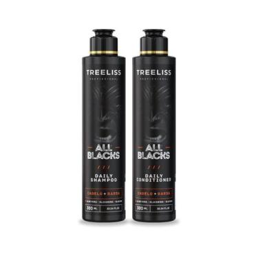 Imagem de Tree Liss All Blacks Shampoo All Black Barber 2x300ml - Treeliss Profi