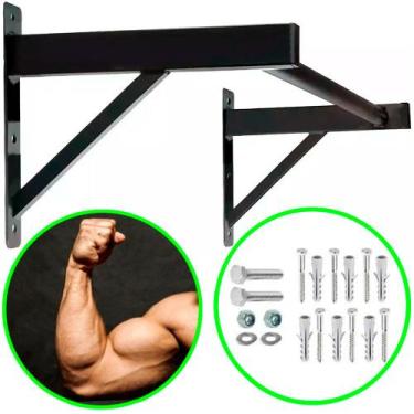 Imagem de Barra Fixa Mista Paralela Parede Costas Academia Musculação - OESTESOM