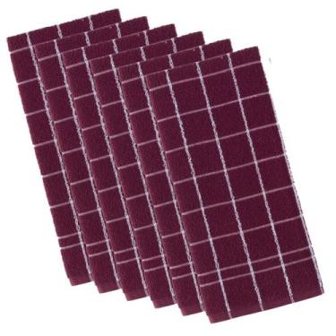 Imagem de Kit 6 panos de prato teka chef premium atoalhado 100% algodão 45 x 70c