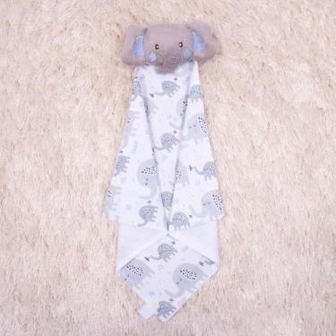 Imagem de Naninha Bebê Safari Bichinhos Fofos de Pelúcia Com Prendedor de Chupet