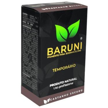 Imagem de Baruni Pigmento Temporário Sobrancelha Castanho Escuro 1,5g