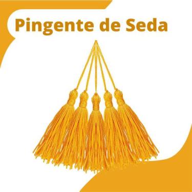Imagem de Pingente De Seda Tassel - Franja - Amarelo Ouro - Com 20 Unidades - Ny