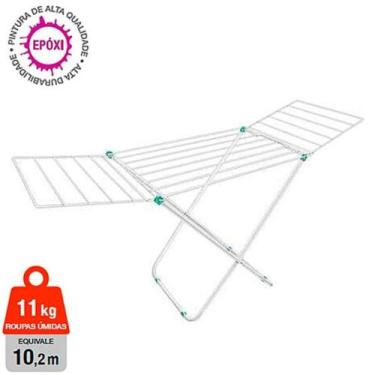 Imagem de Varal chao com abas 1.22cm secalux napoles branco 7896205216437