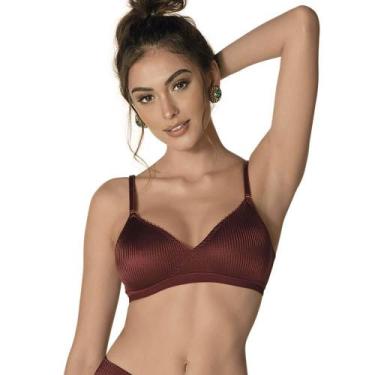 Imagem de Sutiã Anatômico Microfibra DeMillus 61407, Vinho barolo, 44