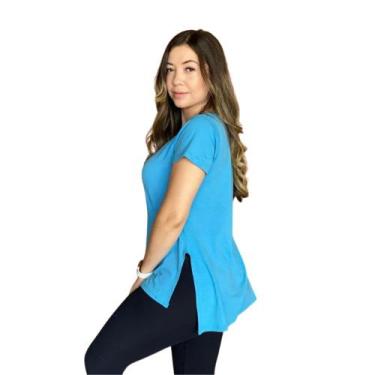 Imagem de Blusa Long Line Com Manga sobre legging - Tapa Bumbum - JinkingStore, 