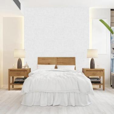 Imagem de Papel de Parede Textura Priam Branco e Cinza - Rolo com 10 Metros  Rev