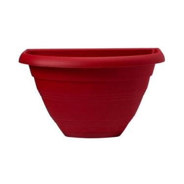 Imagem de Vaso West Garden Porto de Parede com Prato Vermelho