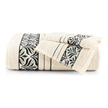 Imagem de Kit De 2 Toalhas Felpudas Floral Hipoalergênicas Multicolors - Riffo S
