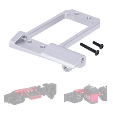 Imagem de 1/10 RC Servo Mount,CNC Front Axle BAT Servo Mount Low Center of Gravity for 1/10 RC Crawler Vanquish VS4-10 Phoenix F10 Portal Axle LCG Chassis DIY (Silver)