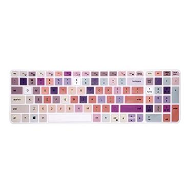 Imagem de WYGCH Capa de teclado de silicone para Logitech MK470 MK580, acessórios Logitech MK470 MK580, película protetora de teclado de silicone ultrafina (cor chama)