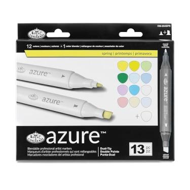 Imagem de Royal Brush Conjunto de marcadores Azure com 13 unidades, cores de mola, multi