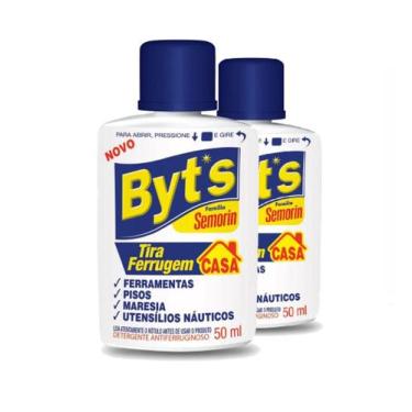 Imagem de 2 Semorin Tira Ferrugem Pisos Maresia Utensílios Naútico