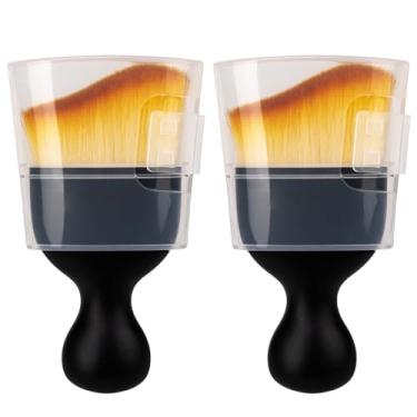 Imagem de Amrules 2 peças de escova de detalhamento interior de carro, escova de limpeza de carro para carro, cerdas macias, ferramenta de limpeza interior de carro para interior de painel, exterior, claraboia