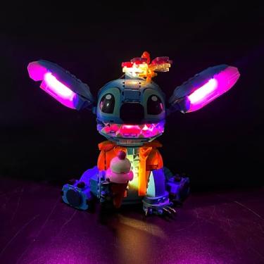 Imagem de LED Light Decoration Compatible with Lego Stitch 43249 Building Blocks - Not Included The Model- Gift Idea for Boys and Girls