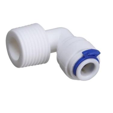 Imagem de Cotovelo p/ Mangueira Água Rosca 1/2" x Engate Rápido 5/16" - BBI