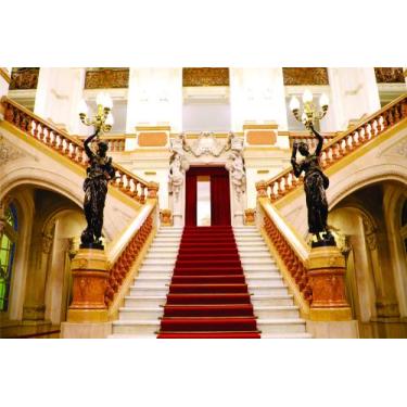 Imagem de Painel de Lona Palácio Real Escadaria tapete Vermelho - Fabrika de Fes