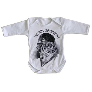 Imagem de body nenê criança roupa bebê manga longa Black Sabbath  - Empório Dutr