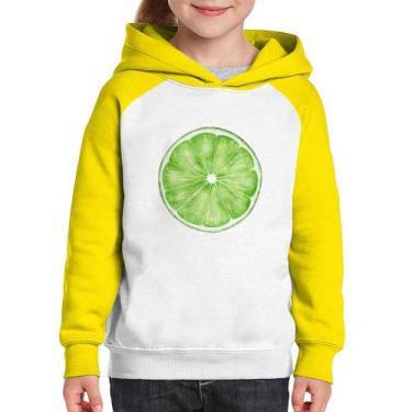 Imagem de Moletom Infantil Limão - Foca na Moda, Branco, Amarelo, 2